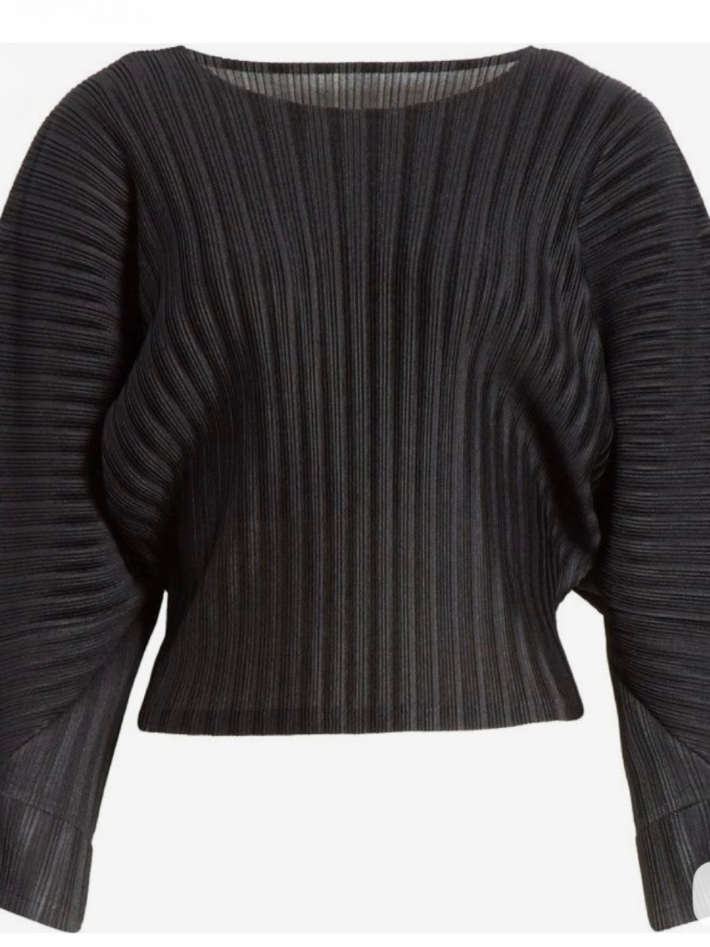 Club Monaco Black Ribbed Batwing Knit Top XS | Excellent Condition